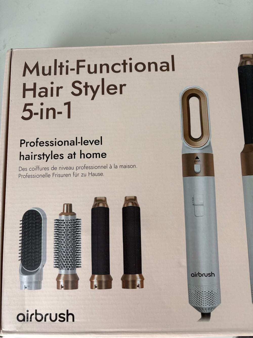 Multi-Functional Hair Styler 5-in-1 in Silver and Gold
